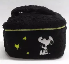 【中古】バッグ スヌーピー(ブラック) プレミアムもこもこバニティポーチ 「PEANUTS(SNOOPY)」
