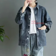 アウター ジャケット デニム ラグラン 長袖 レトロ レディース ナチュラル  vii2z635421