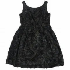 Grace Class グレース クラス グレースコンチネンタル フラワー刺しゅう ドレス ワンピース ブラック 23335123 サイズM 【中古】