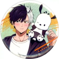 【中古】バッジ・ビンズ 桜遥×ポチャッコ 「WIND BREAKER×サンリオキャラクターズ POP UP SHOP トレーディンググリッター缶バッジ」