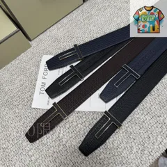 【今日WTO】Tom Ford トムフォード ダブルフェイスレザーベルト-HS14