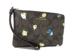 ■新品■未使用■ COACH コーチ C7381 シグネチャー PVC 花柄 ポーチ マルチケース 小物入れ レディース ブラウン系 BI5133
