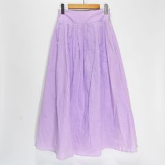 GOUTCOMMUN グーコミューン レディース 38 ロングスカート フレア パープル 紫