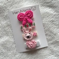 ベビーヘアクリップ ヘアピン ハンドメイド 赤ちゃん プレゼント 出産祝い