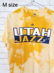 M ／US古着／Ｔシャツ／NBA／ユタ・ジャズ／ドノバン・ミッチェル／タイダイＴシャツ／マジェスティック／Majestic