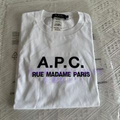 A.P.C.アーペーセー 大人気 APC Rue Madame Paris 半袖 Tシャツ ロゴ 刺繍 ユニセックス 夏