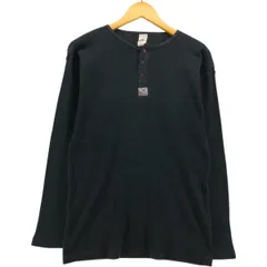 古着 70~80年代 リー Lee TRADE RAND MARK ヘンリーネック サーマルロングTシャツ USA製 メンズL相当 ヴィンテージ/eaa572642