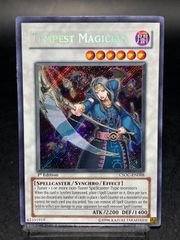 遊戯王 英語版 マジックテンペスター シークレット 1st Edition CSOC-EN088 TEMPEST MAGICIAN