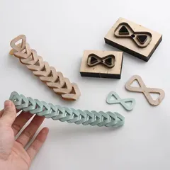 ★レザークラフト 抜き型 DIY 革抜き 肩掛け紐  ハンドメイド 打ち抜き 肩ひも 持ち手  鞄 取っ手 大-小2個セット