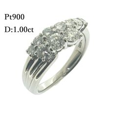 新品仕上済み Pt900 天然 ダイヤモンド リング D:1.00ct 12号 ダイヤ 指輪 プラチナ ♯0205010051