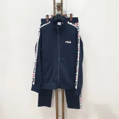 (kk68390) FILA フィラ トレーナー セットアップ ジャケット+ズボン (トップス XL/ボトムス L)