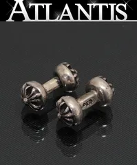 東京原宿店購入正規品 クロムハーツ　クロスボールカフスCUFFS BARBELL 東京原宿店購入正規品 クロムハーツクロスボールカフスCUFFS BARBELL