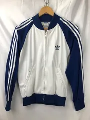 70年代　アディダス　トラックジャケット　ジャージ　バイカラー　裏起毛　西ドイツ製　サイズ２汚れ　ADA-04F 05110622　01