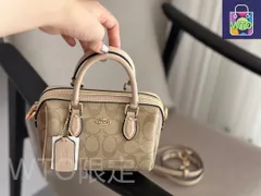 【今日特価】Coach クーチ 23SS ピローバッグ ミニボストン型 コンパクトサイズで大容量