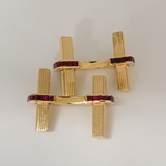 ブシュロン BOUCHERON ルビー カフス 750YG アクセサリー