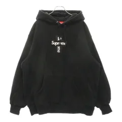 SUPREME (シュプリーム) 20AW Cross Box Logo Hooded Sweatshirt クロスボックスロゴ プルオーバースウェットパーカー フーディ ブラック