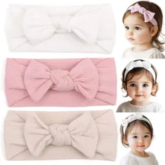 【数量限定】ヘアバンド カチューシャ キッズ 赤ちゃん ベビー リボン 女の子 ヘアアクセサリー ベビー キッズ 子供 新生児 ヘアーバンド 3点セット プレゼント 髪飾り BIANHUAN 子供 ひな祭り 写真撮影 お食い初め お食い初め 100日祝い 初節