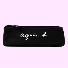 [アニエスベー ボヤージュ] agnesb.VOYAGE ペンケース ポーチ コットン GO03-06 (ブラック)