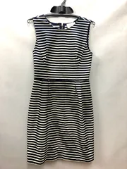 ケイトスペード ワンピース ２ ボーダー ネイビー ホワイト 白
