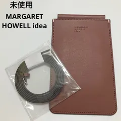 未使用 定価1.7万 MARGARET HOWELL idea マーガレットハウエルアイデア スマホショルダー スマホポーチ レディース 本革 牛革 レザー ブラウン かわいい おしゃれ お洒落 大人