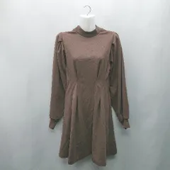 ◇ ⊇ SLY スライ 長袖 ミニ丈 ワンピース サイズ1 ブラウン系 レディース E  【1410290071687】