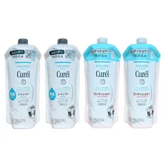 キュレル シャンプー コンディショナー つめかえ用 340ml 各2個セット