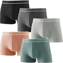 KASSAI IBB68 ボクサーパンツ(5色5枚セット,  XL)