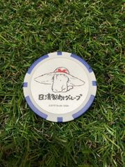 日清製粉グループゴルフボールマーカー　コニャラ　青系　未使用品