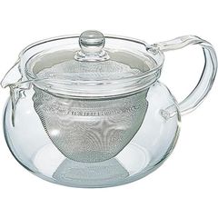 HARIO(ハリオ) 茶茶急須 透明 実用容量450ml 丸 電子レンジ対応 CHJMN-45T プレゼント ギフト おしゃれ キッチン用品