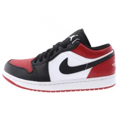 NIKE (ナイキ) AIR JORDAN 1 LOW BRED TOE 553558-612 エアジョーダン1 ブレッドトゥ ローカットスニーカー ブラック/レッド US9.5/27.5cm