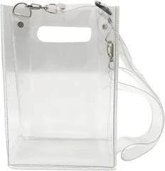 start.side スタートサイド startside オリジナル 透明バッグ クリアバッグ A5サイズ 斜めがけ 手提げ スケルトンショルダーバッグ(01半透明,  横15cmx縦21cmx奥行8cm)