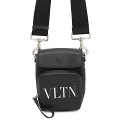 美品 VALENTINO VLTN ボディバッグ ショルダーバッグ VALENTINO GARAVANI】ヴァレンティノガラヴァーニ『VLTN レザー