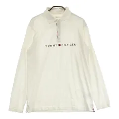 サイズ：L TOMMY HILFIGER GOLF トミー ヒルフィガーゴルフ  長袖ポロシャツ 微起毛  ホワイト系 [240101452878] ゴルフウェア メンズ ストスト