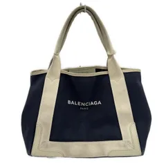 BALENCIAGA(バレンシアガ) トートバッグ ネイビーカバスS 339933 ダークネイビー×ピンクベージュ レザー