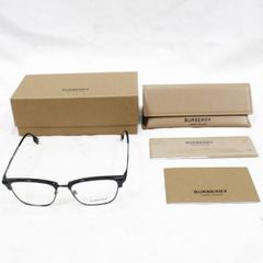 BURBERRY バーバリー 眼鏡 メガネフレーム B2359 3998 ブラック イタリア製 箱・ケース・クロス付き 未使用品☆◎53◎