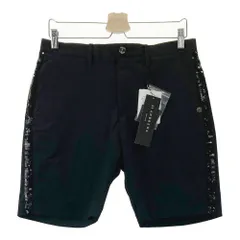 サイズ：M ST ANDREWS セントアンドリュース  ハーフパンツ サイドスパンコール  ブラック系 [240101420727] ゴルフウェア メンズ ストスト サイズ：M ST ANDREWS セントアンドリュース ハーフパンツ