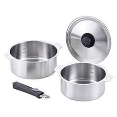 Fissler)フィスラー ステンレス スナッキー鍋3点セット 14・16cm