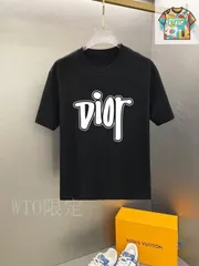 【今日特価】Dior 2025 早春新款ショートスリーブ丸首 T シャツ-1