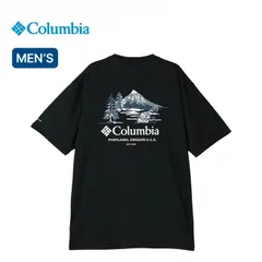 【新品】Columbia コロンビア レイクアローヘッドグラフィックショートスリーブTシャツ メンズ ブラック／マウンテン