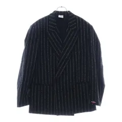 VETEMENTS ブラック ストライプ テーラードジャケット 2025年最新】VETEMENTS メンズ テーラードジャケットの人気