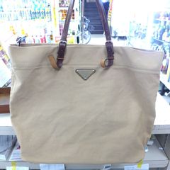 希少 大容量 PRADA プラダ キャンパス レザー トートーバック　公田店