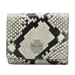 トリーバーチ 三つ折り財布 TORY BURCH ブリテン スネーク調 エンボスレザー ミニ財布 164035 1024 100 アウトレット レディース