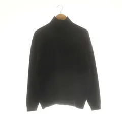 エイトン ATON FINE WOOL MELTON TURTLENECK セーター ニット タートルネック 長袖 04 ブラック /DF ■OS ■ADのサムネイル
