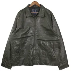GAP　ライダースジャケット　ダークオリーブ　XS　牛革 GAP ライダースジャケット ダークオリーブ XS 牛革 GAP ライダース