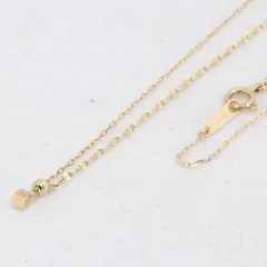 IT1JXAPGSRCG agete アガット K10 ネックレス イエローゴールド ロング ペタルチェーン 1.3g レディース アクセサリー