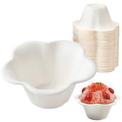 サンナップ ミニフルール ジ・アース 340ml 50個 かき氷 パルプモールド