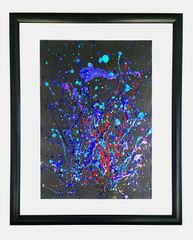 美しき破裂 / 抽象画 53×44㎝ 額縁セット 原画1点のみ モダンアート 美しき破裂 - 抽象画 53×44㎝ A3 額縁セット 原画のみ 一点物