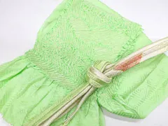 【一輝堂】【着物】和装小物　帯締め帯揚げセット　平組　中抜き絞り　25w01-89