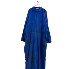 Dickies 長袖つなぎ W48 ブルー L ディッキーズ オールインワン ワークウェア 作業服 古着卸 アメリカ仕入 a607-6211