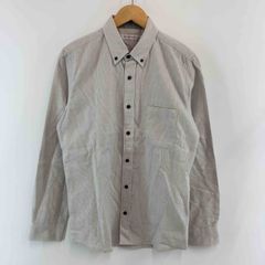 MEN’S MELROSE メンズメルローズ メンズ 長袖シャツ ライトグレー ボタンダウン